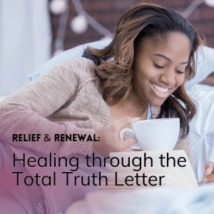 Person writing in journal - Unleash healing through the Total Truth Letter